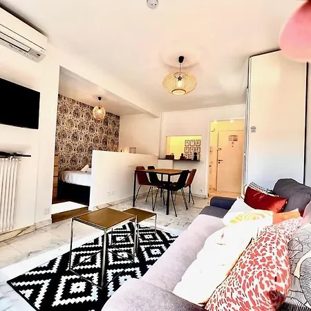 Riviera- Center - 4' Promenade Des Anglais Ac - Balcon Berlioz 2 Apartment